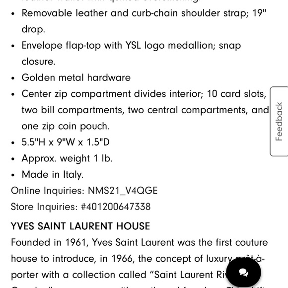 YSL bag Cassandre - Picture 7 of 7